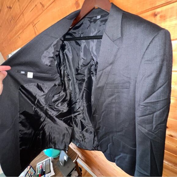 $400 NWOT Bonobos 44S Standard Fit Charcoal gray Jetsetter wool suit blazer - Picture 4 of 16